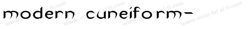 modern cuneiform字体转换